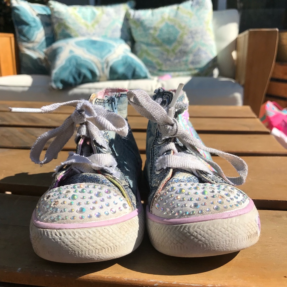Twinkle Toes high top Skechers size 8